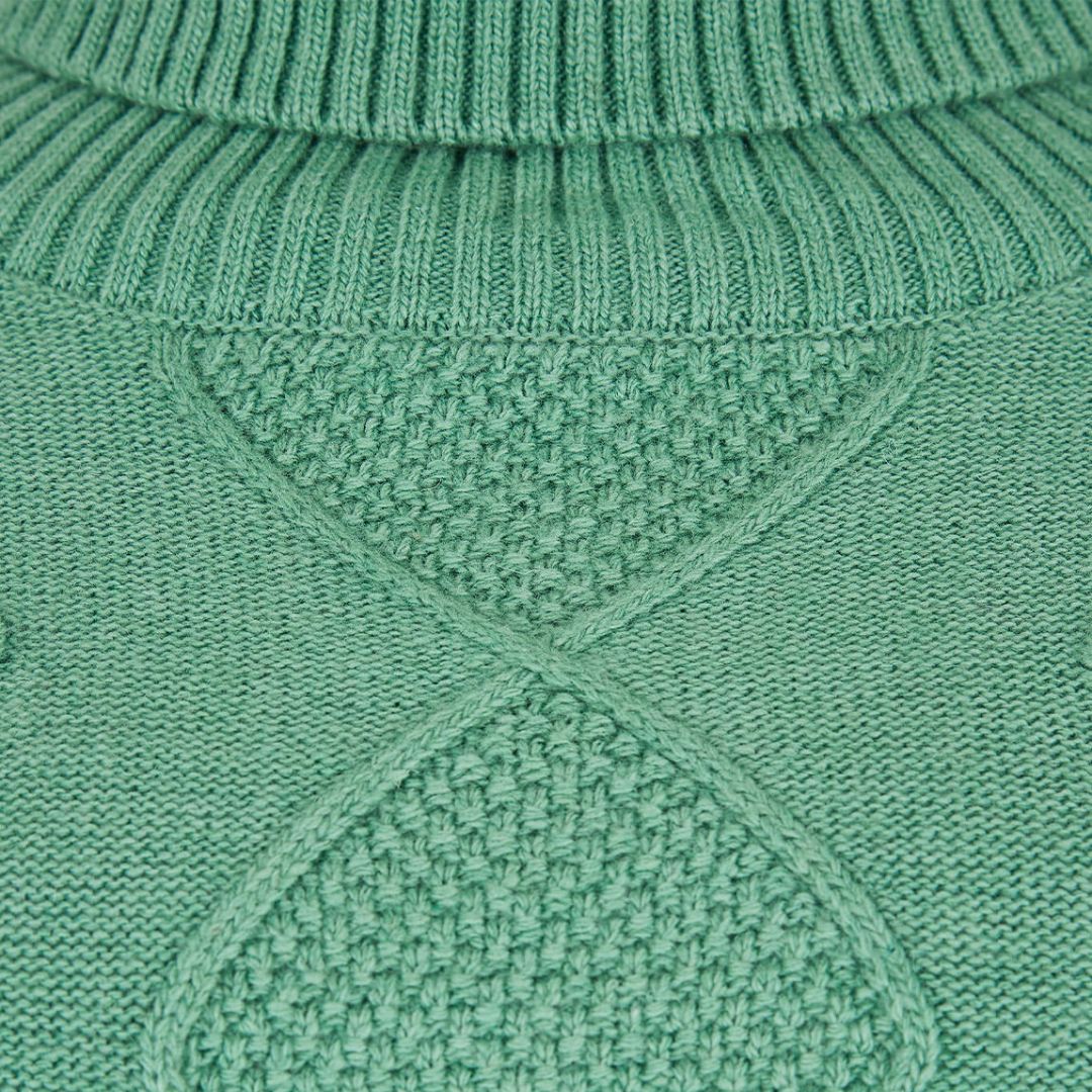 Dubarry Women's Belleek Chunky Roll Neck Jumper in Crab Apple