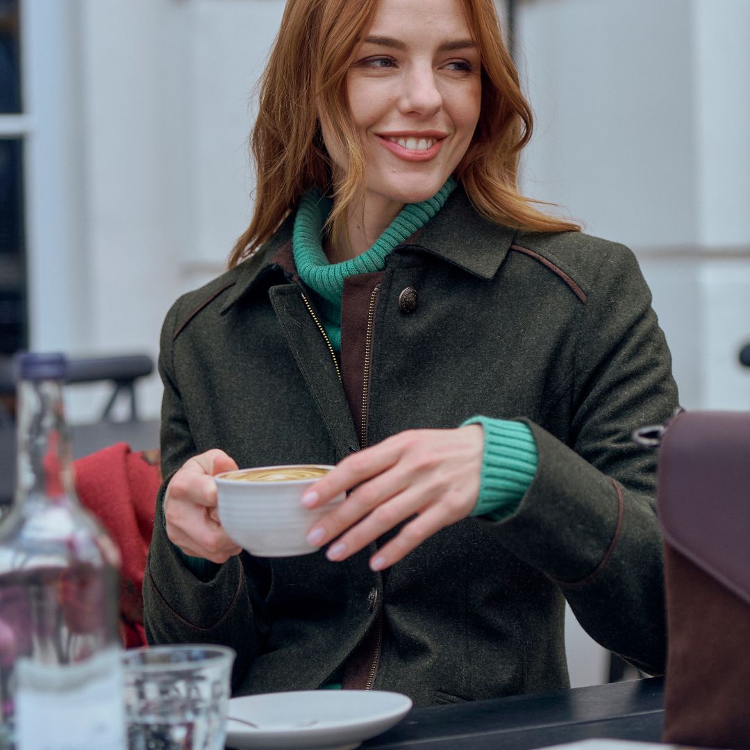 Dubarry Women's Belleek Chunky Roll Neck Jumper in Crab Apple