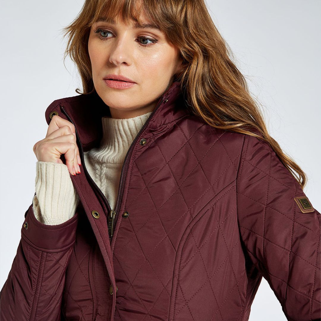 Dubarry Women's Camlodge Quilted Jacket in Currant