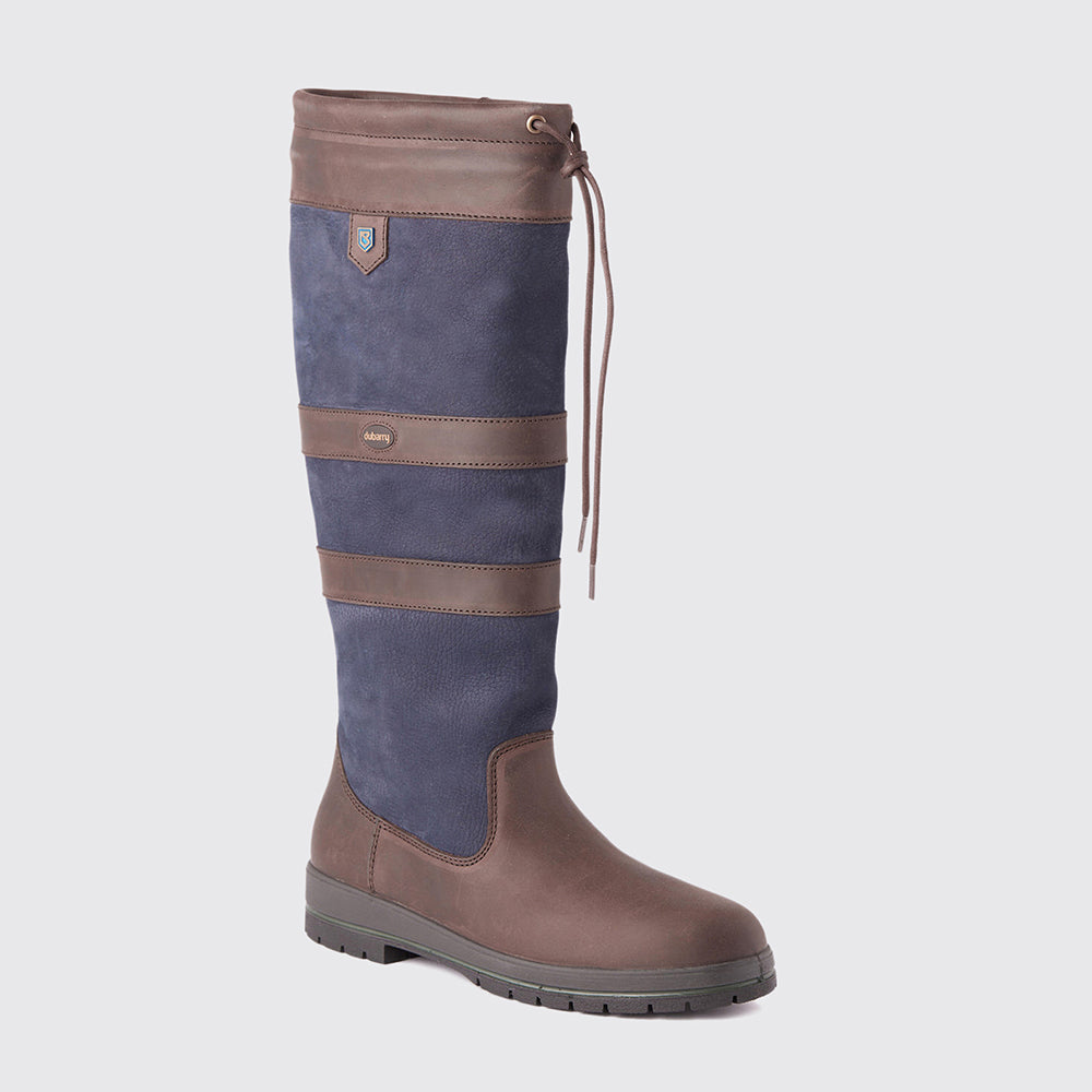 Dubarry Women's Galway Country Boot in Navy & Brown