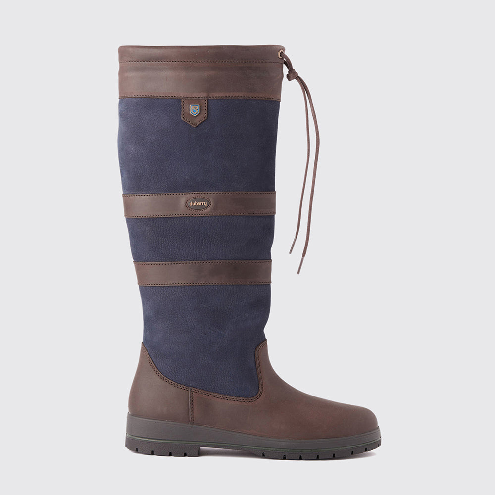 Dubarry Women's Galway Country Boot in Navy & Brown