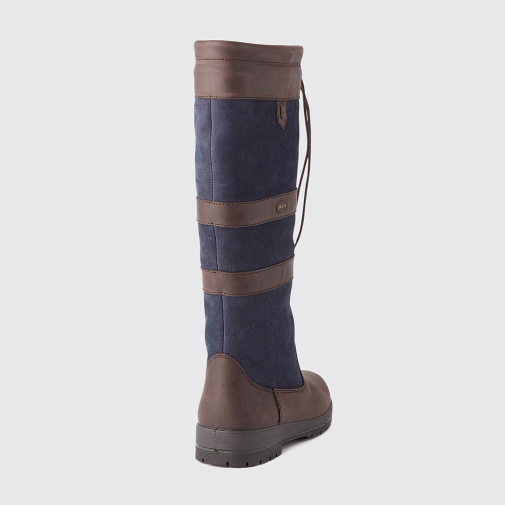 Dubarry Women's Galway Country Boot in Navy & Brown
