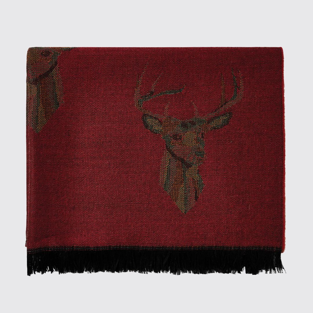 Dubarry Women's Heatherbell Stole Scarf in Cardinal