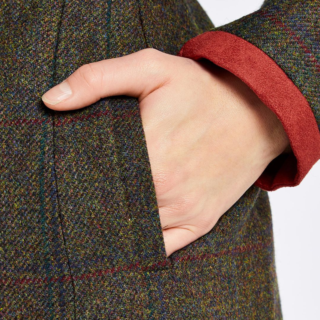 Dubarry Women's Hedgerow Tweed Coat in Hemlock