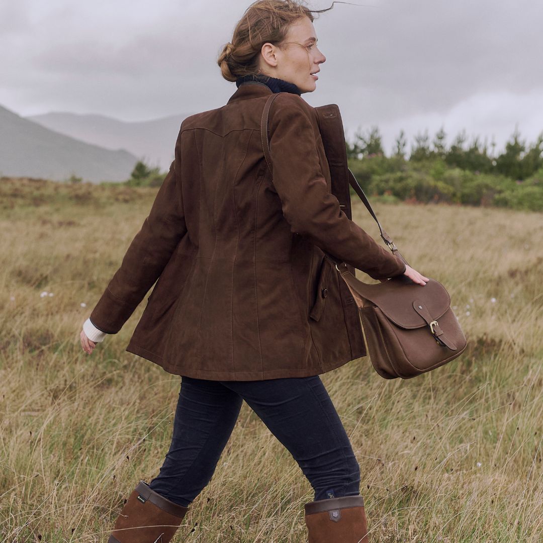 Dubarry Women's Joyce Leather Jacket in Walnut