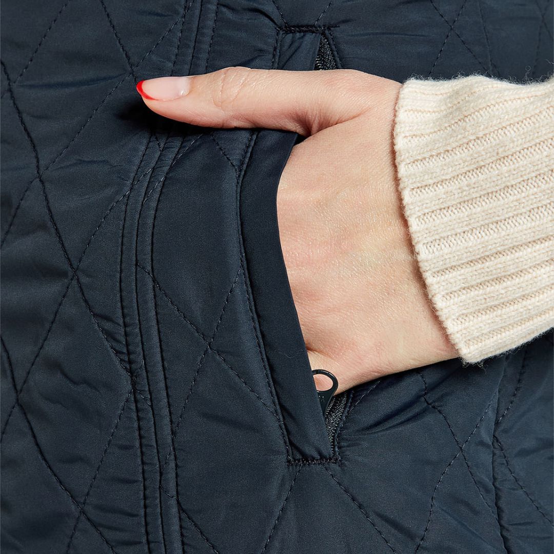Dubarry Women's Rathdown Quilted Gilet in Navy