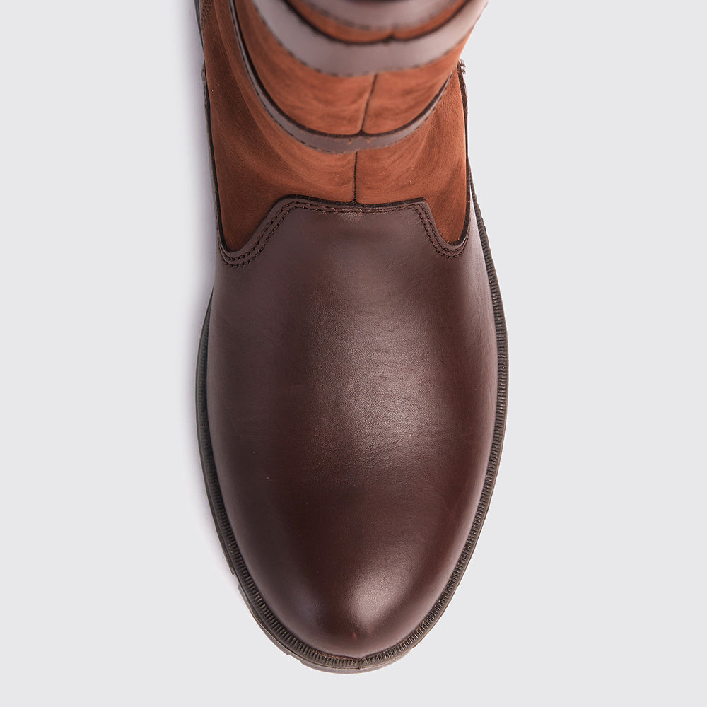 Dubarry Women's Longford Leather Boot in Walnut