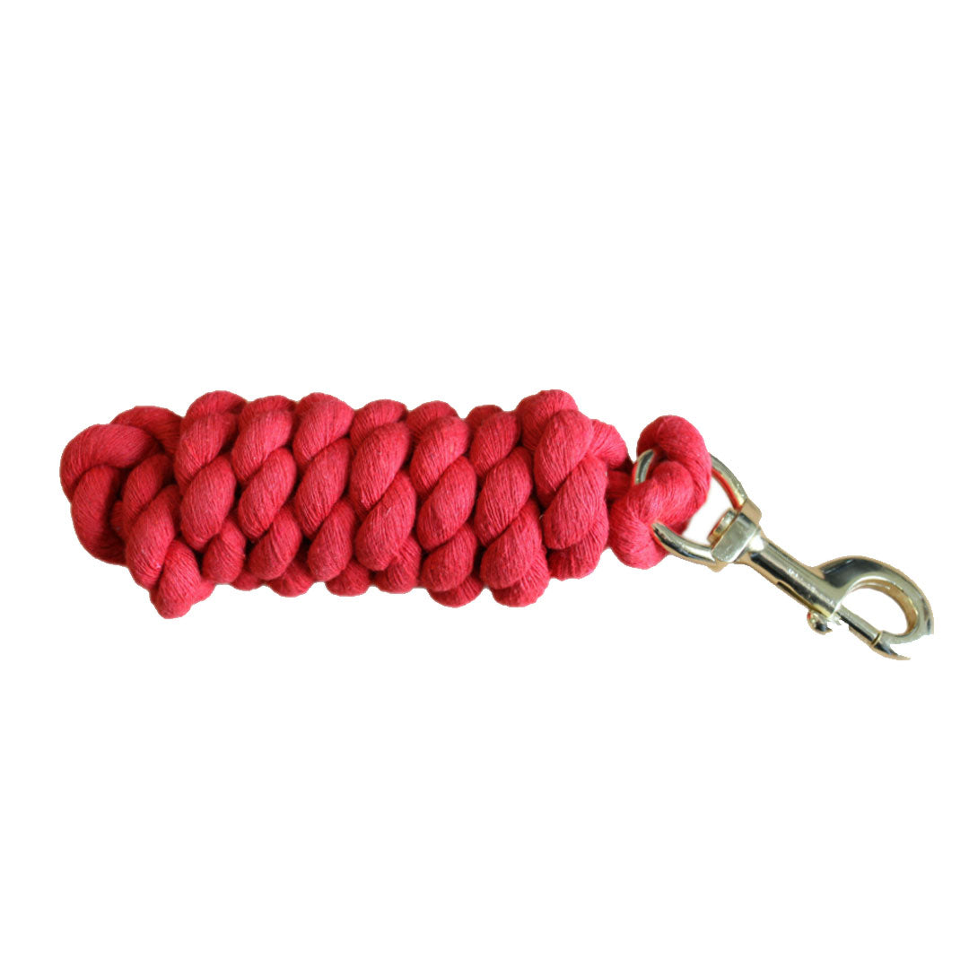 Equisential Cotton Trigger Hook Lead rope in Red