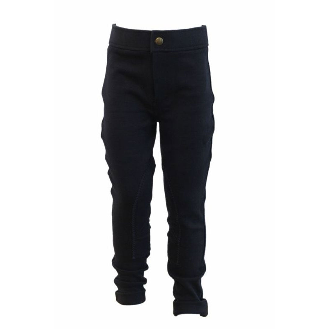 Equi-sential Kids Cotton Jodhpurs in Navy