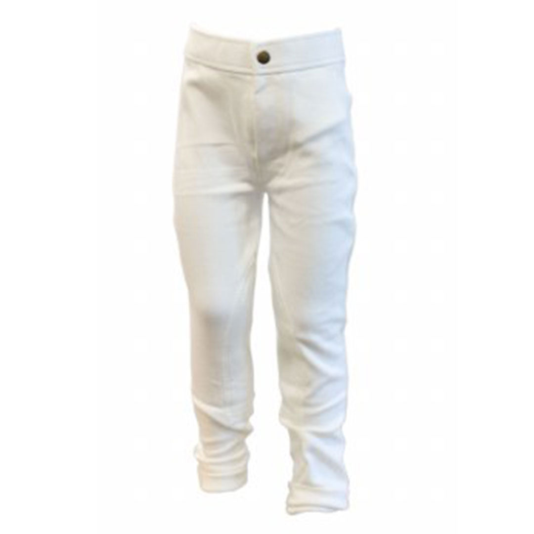 Equi-sential Kids Cotton Jodhpurs in White