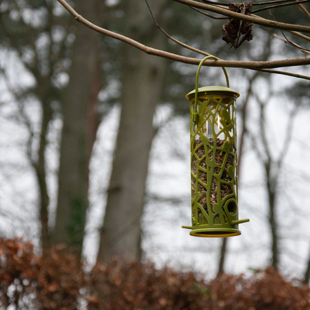 Esschert Design Chiffchaff Silo Feeder with Perch