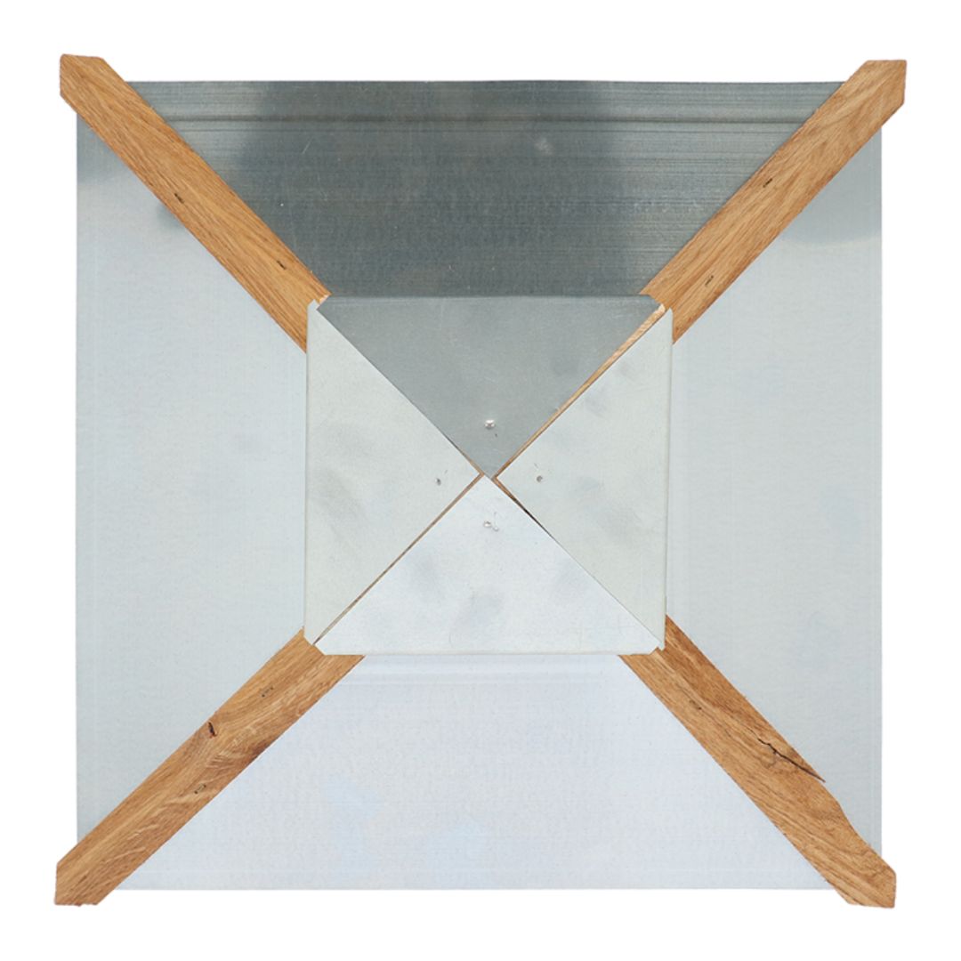 Esschert Design Oak Square Bird Table with Silo