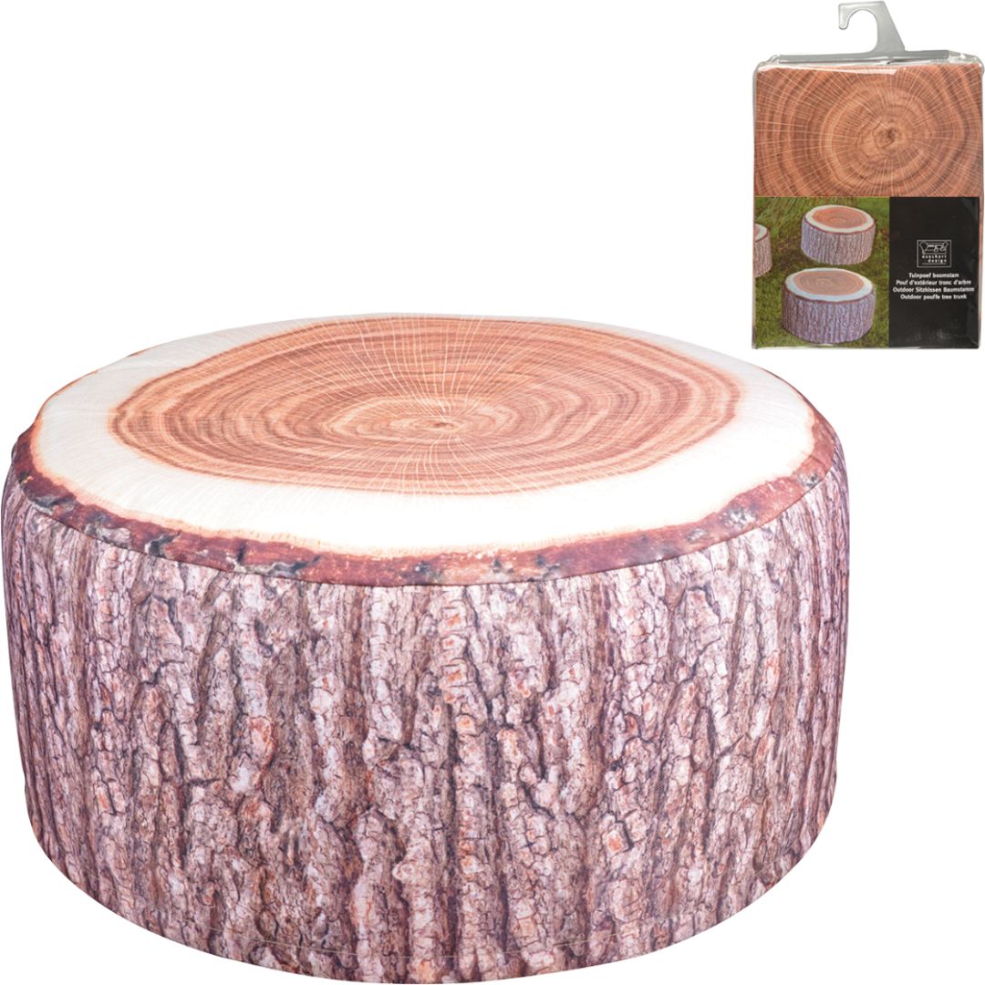 Esschert Design Tree Trunk Outdoor Pouffe