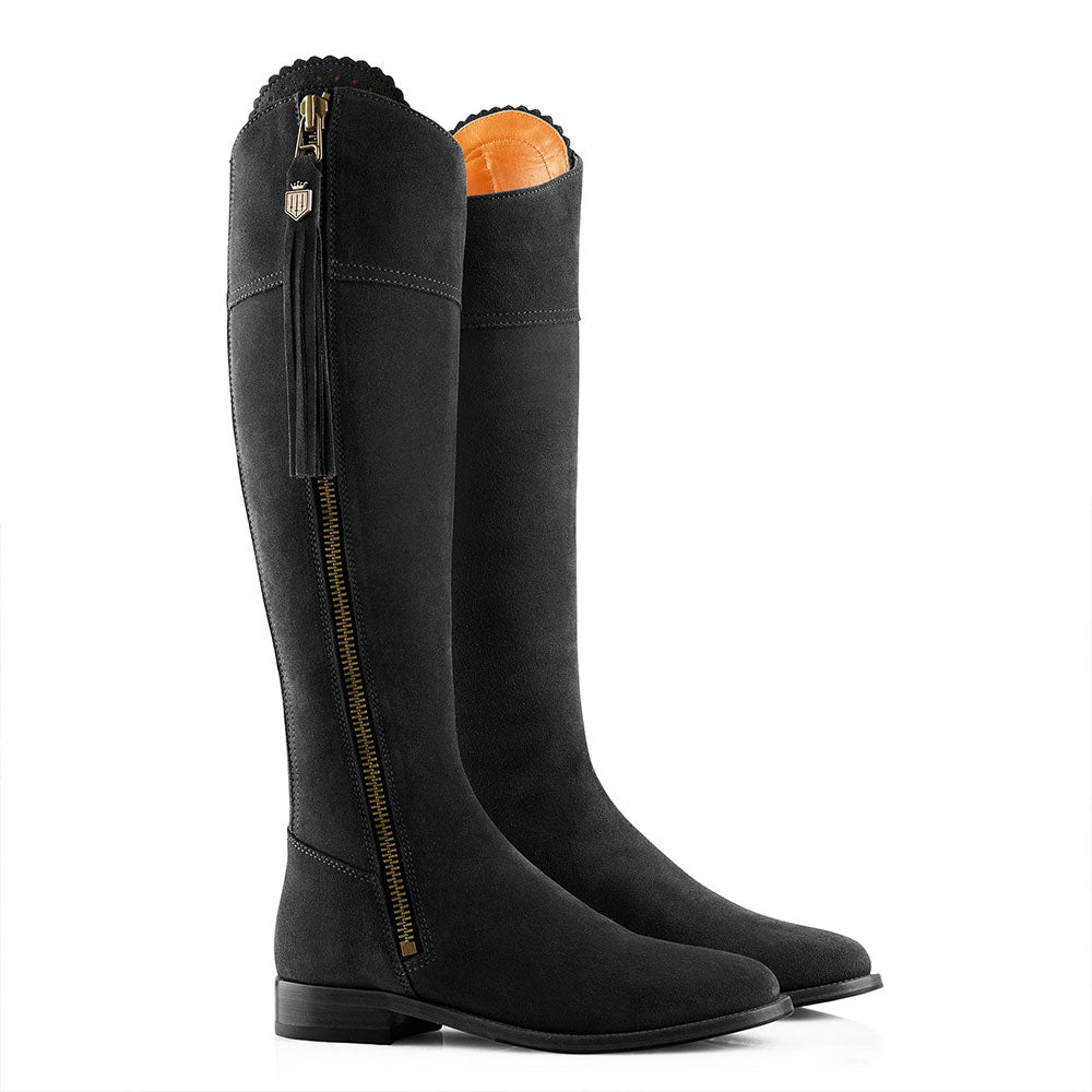 Fairfax & Favor Regina Suede Boot in Black
