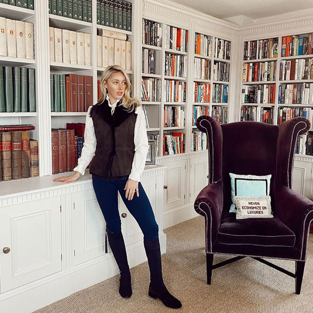 Fairfax & Favor Regina Suede Boot in Black