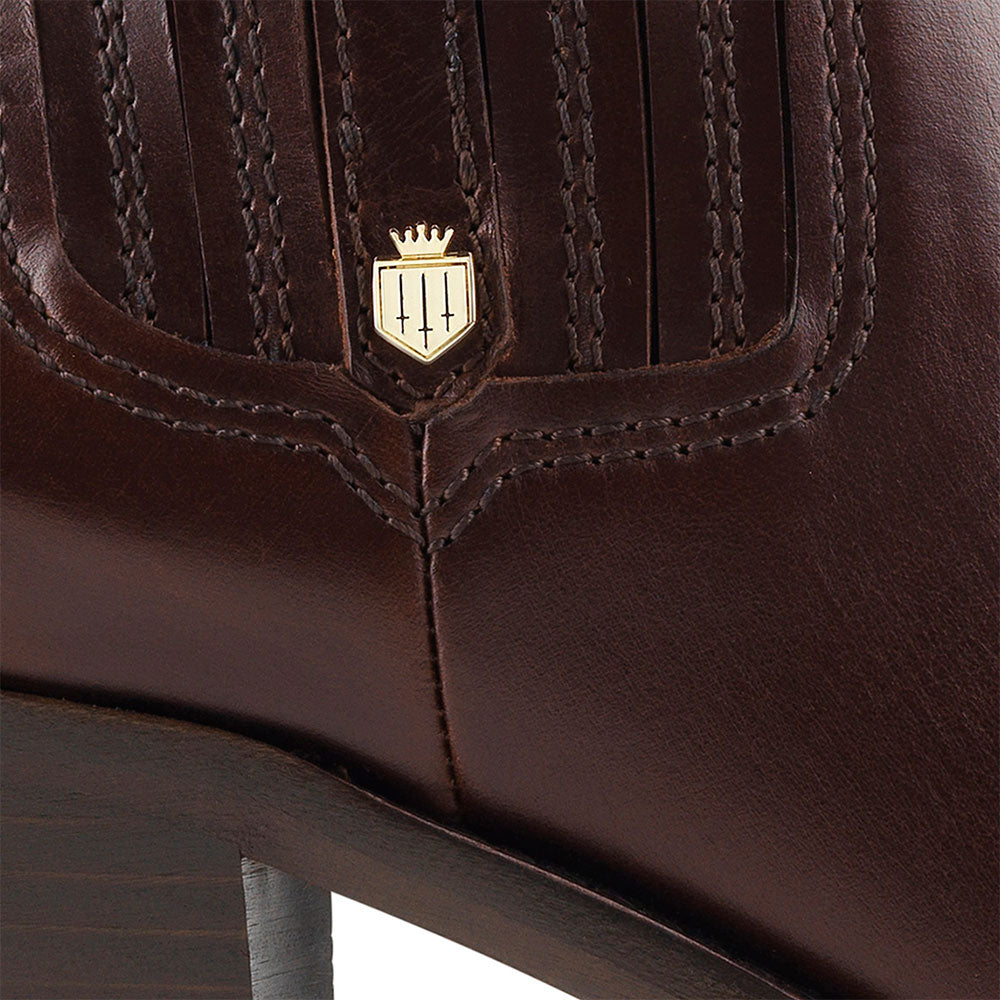 Fairfax & Favor Rockingham Leather Ankle Boot in Mahogany