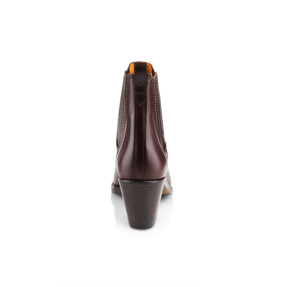 Fairfax & Favor Rockingham Leather Ankle Boot in Mahogany