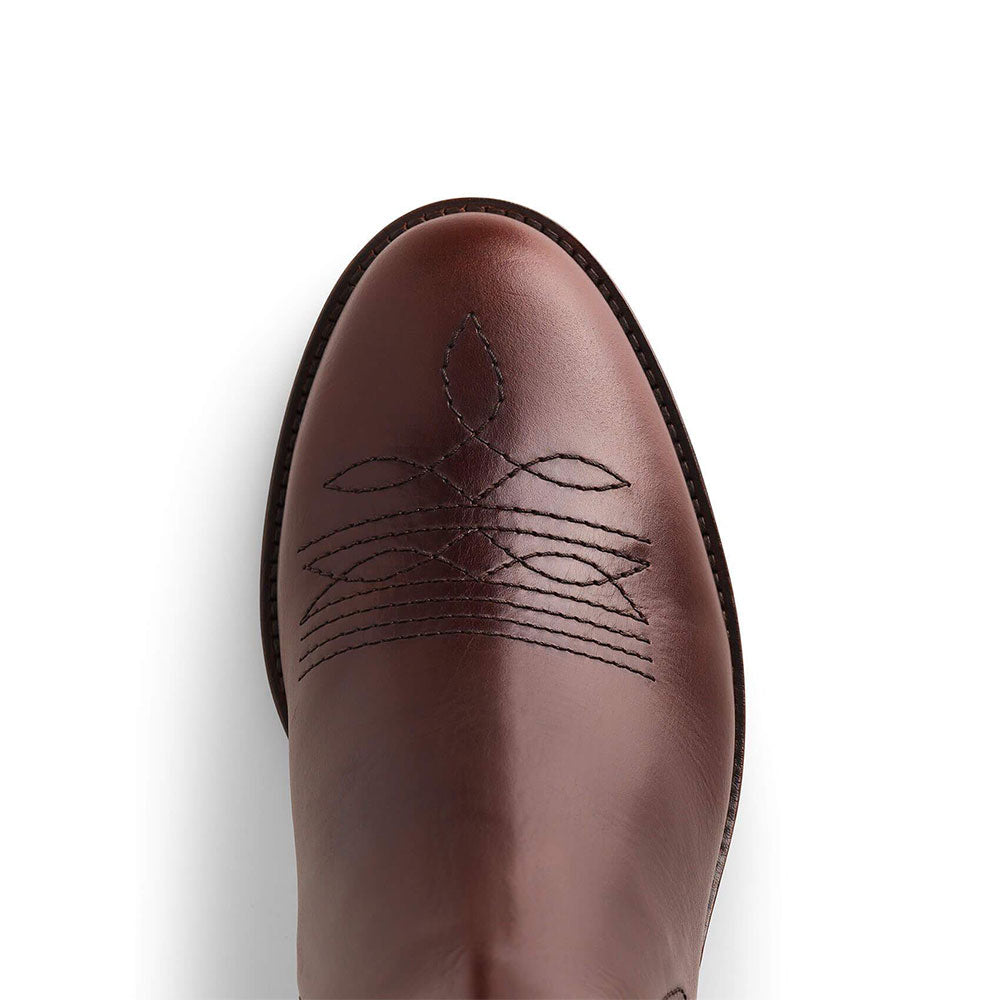 Fairfax & Favor Rockingham Leather Ankle Boot in Mahogany