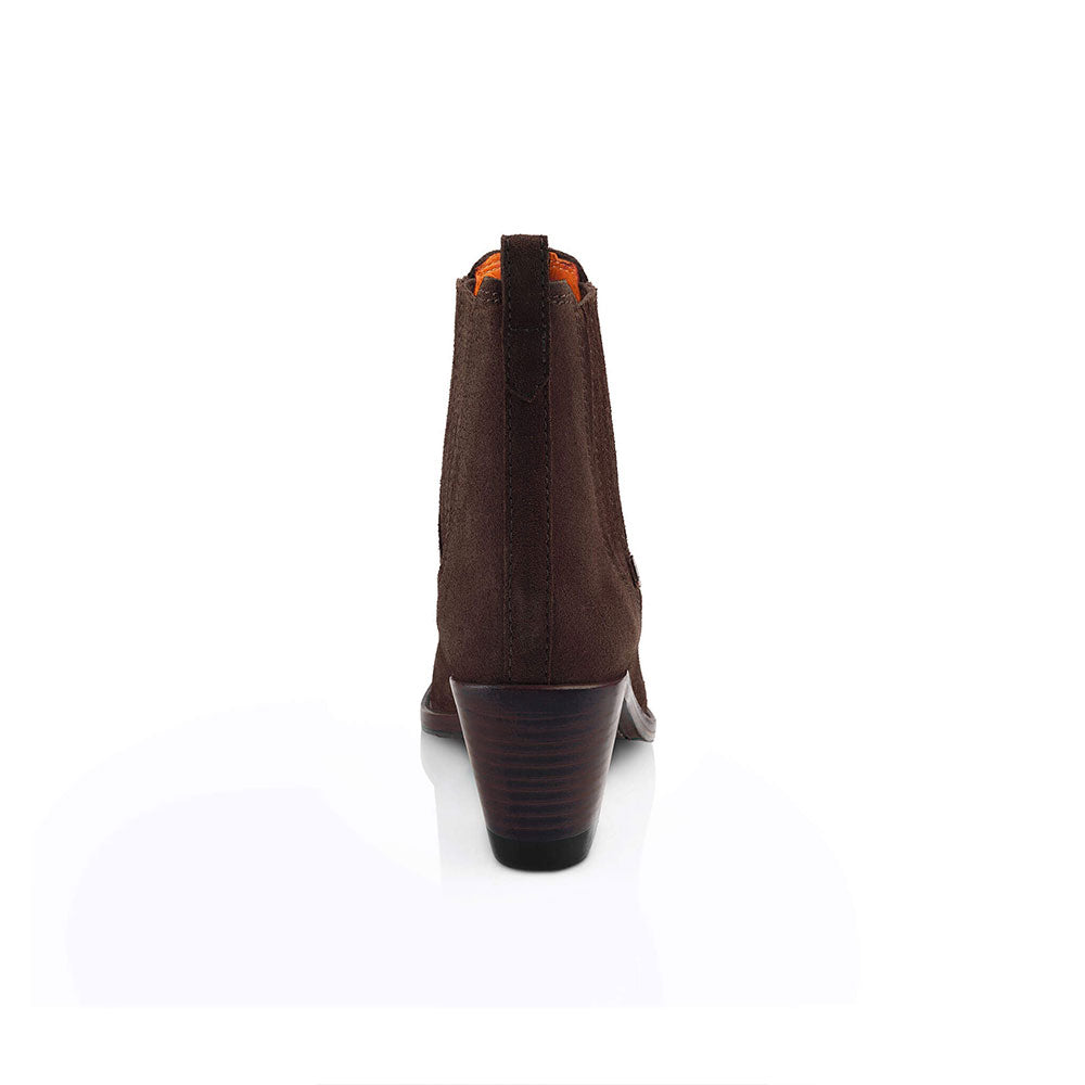 Fairfax & Favor Rockingham Suede Ankle Boot in Chocolate