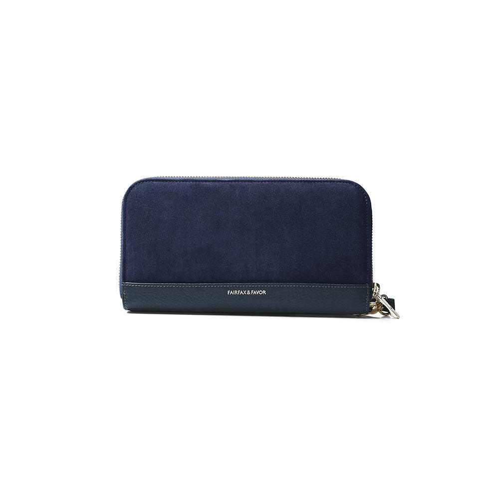Fairfax & Favor Salisbury Travel Wallet in Navy