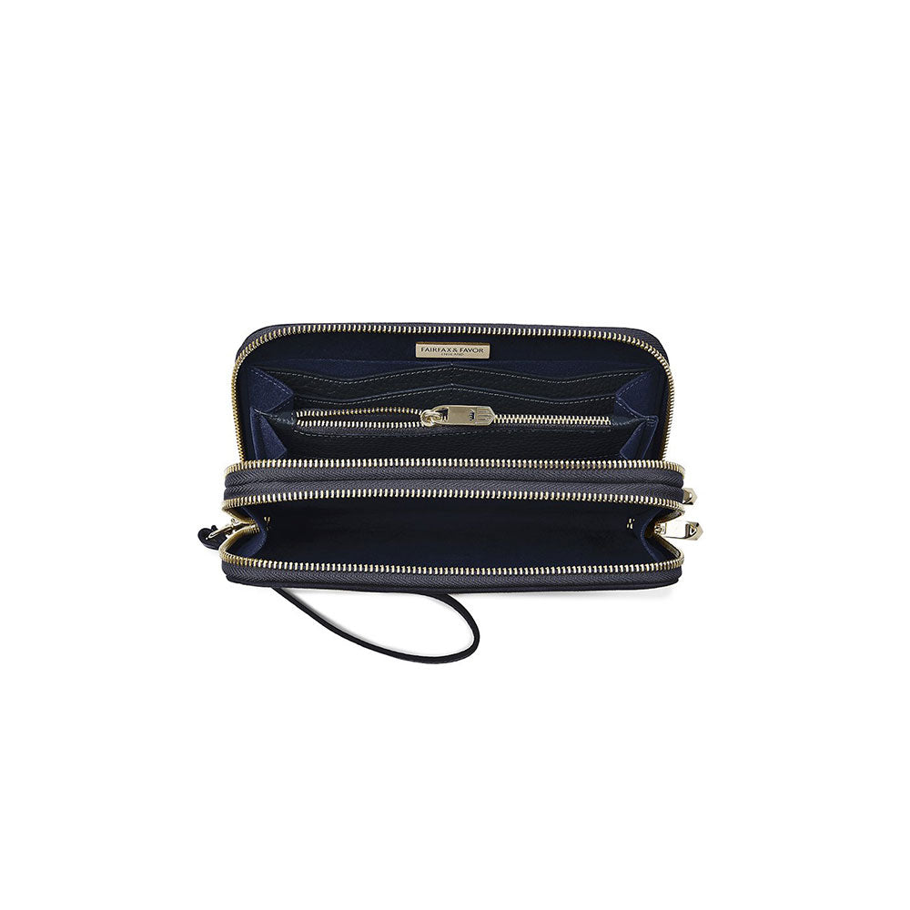 Fairfax & Favor Salisbury Travel Wallet in Navy