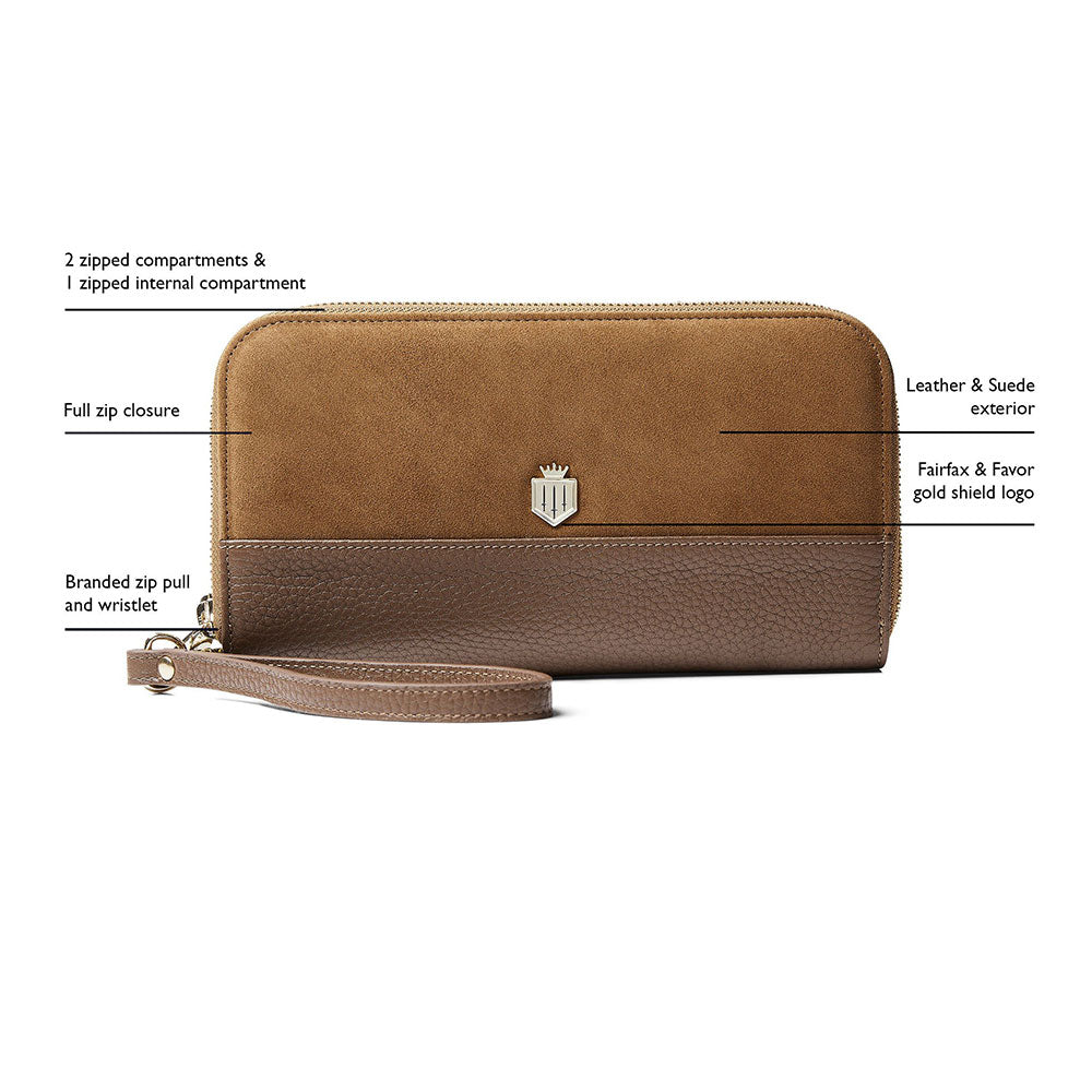 Fairfax & Favor Salisbury Travel Wallet in Tan