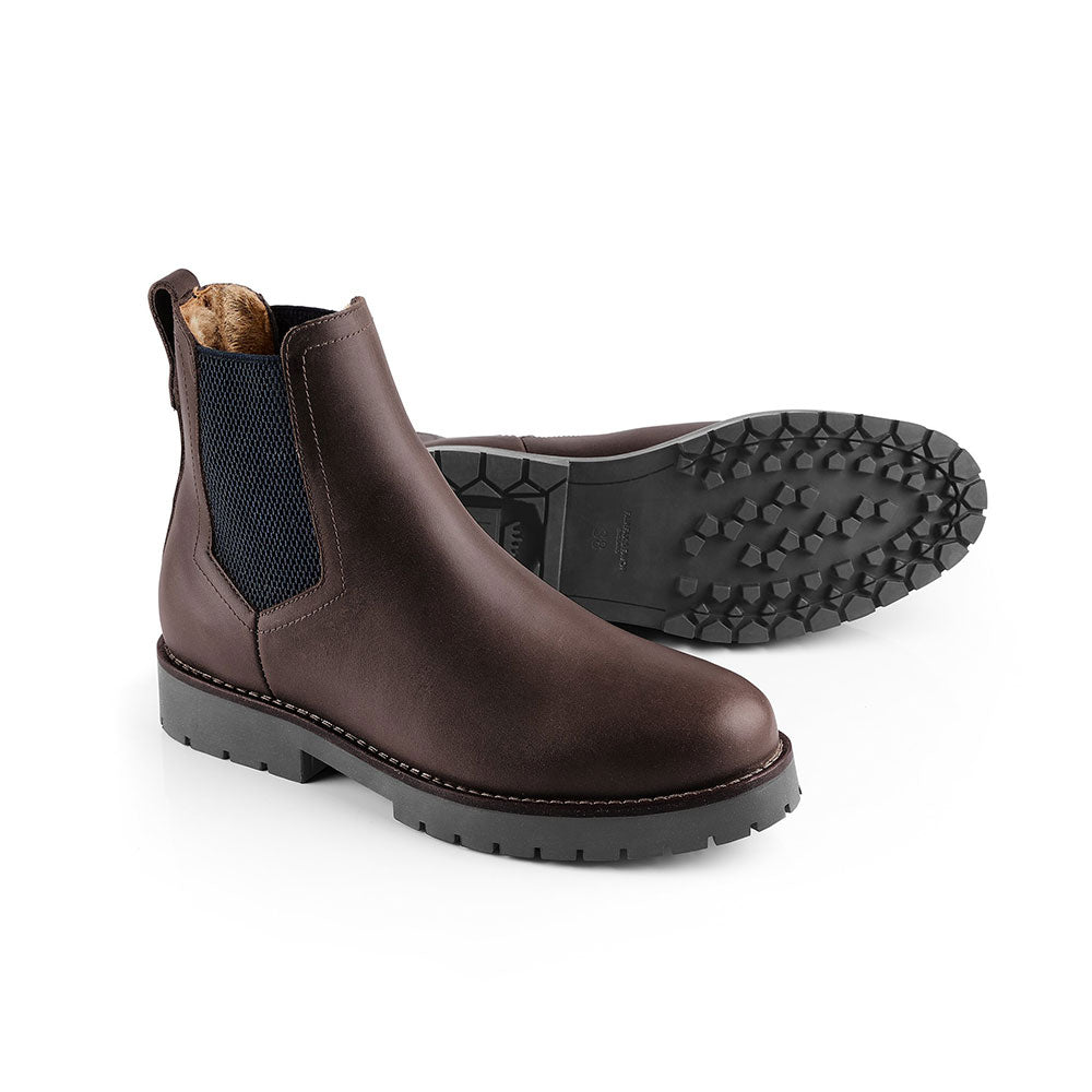 Fairfax & Favor Boudica Shearling Lined Ankle Boot in Mahogany