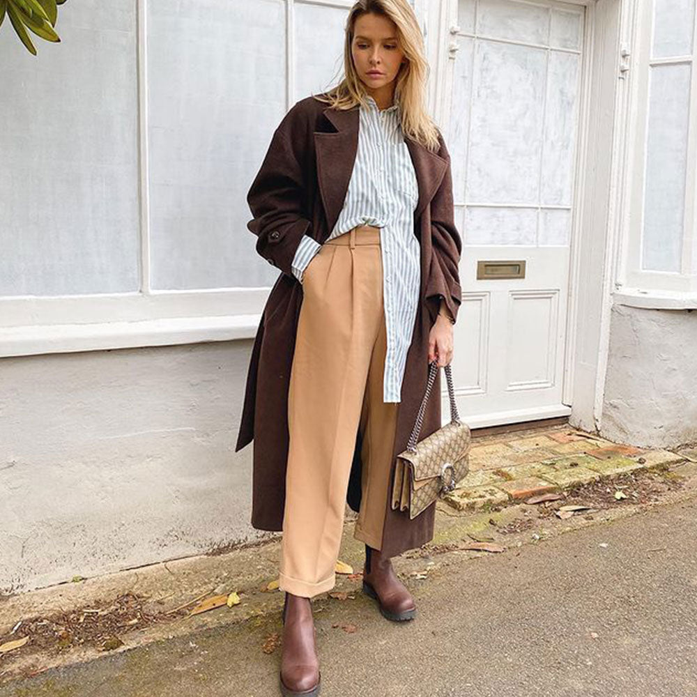 Fairfax & Favor Boudica Shearling Lined Ankle Boot in Mahogany