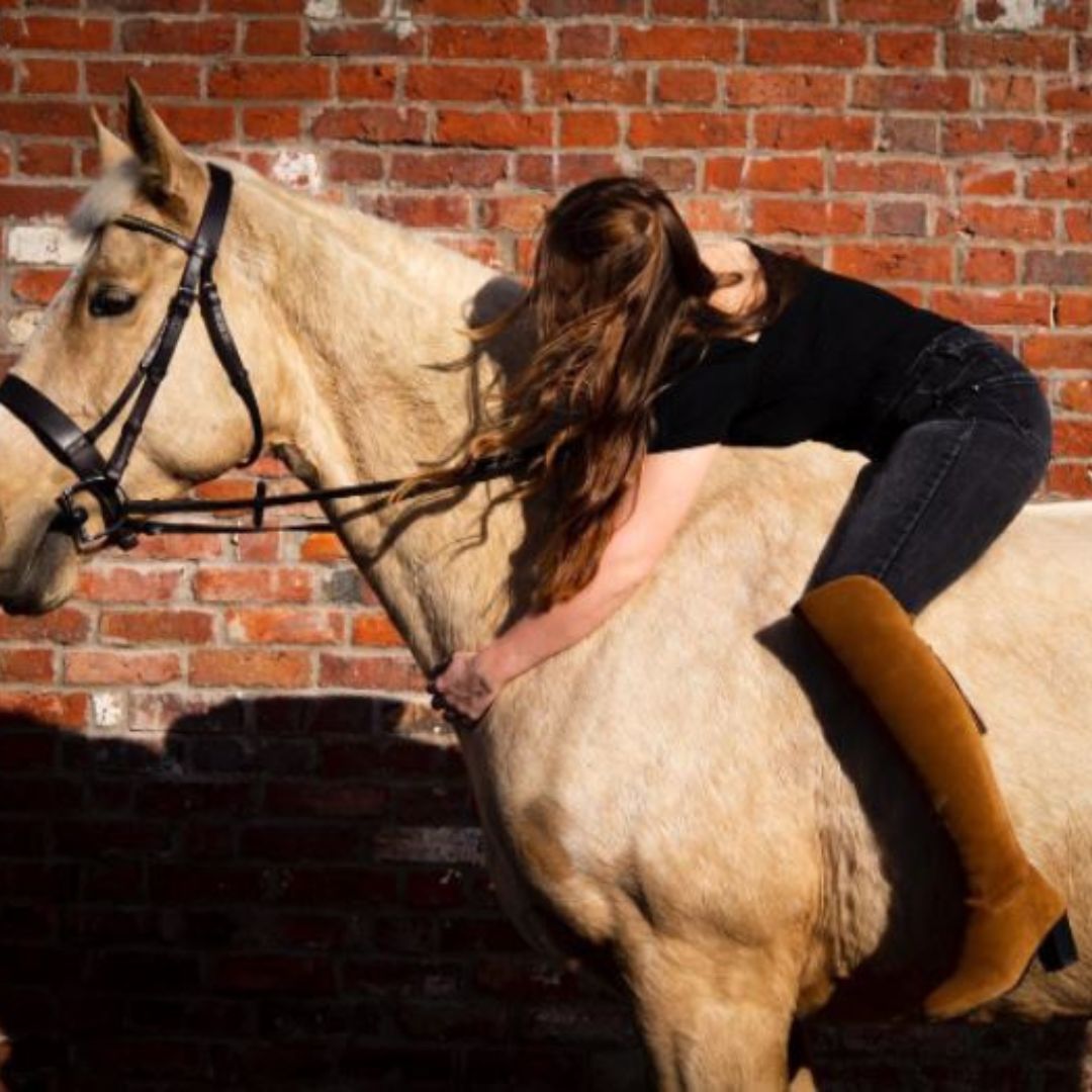 Fairfax & Favor Amira Heeled Over the Knee Suede Boot in Tan