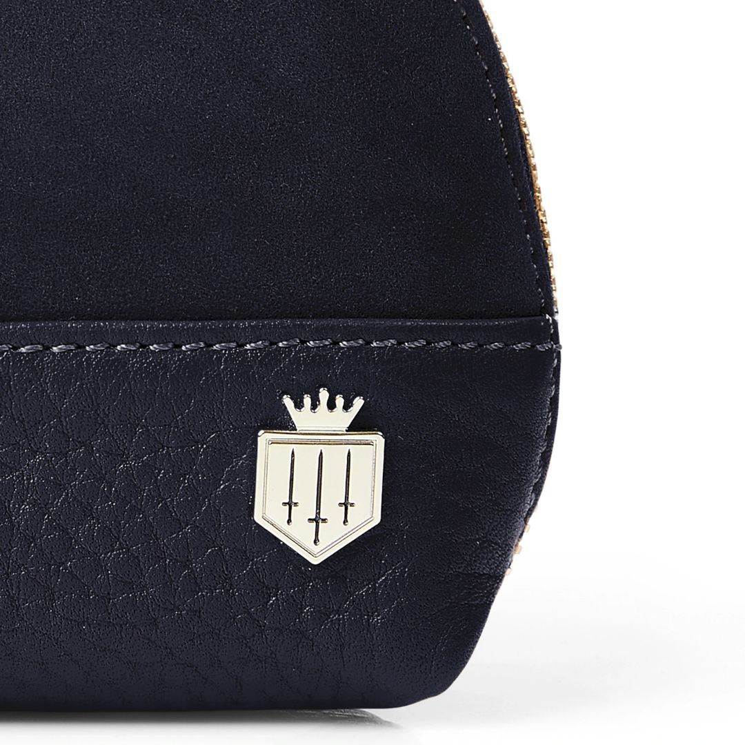 Fairfax & Favor Chiltern Suede Coin Purse in Navy