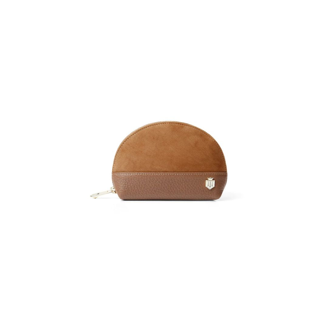 Fairfax & Favor Chiltern Suede Coin Purse in Tan