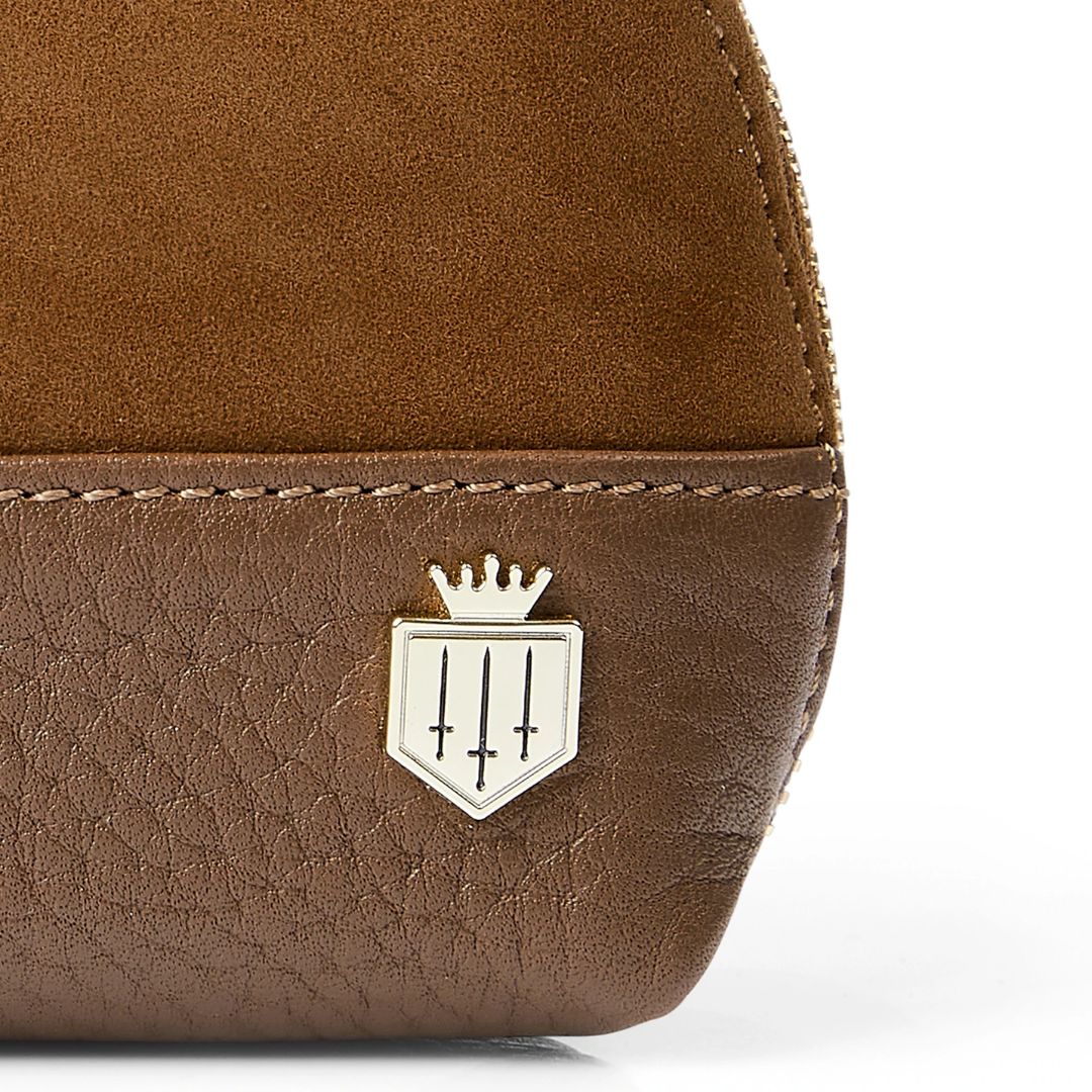 Fairfax & Favor Chiltern Suede Coin Purse in Tan