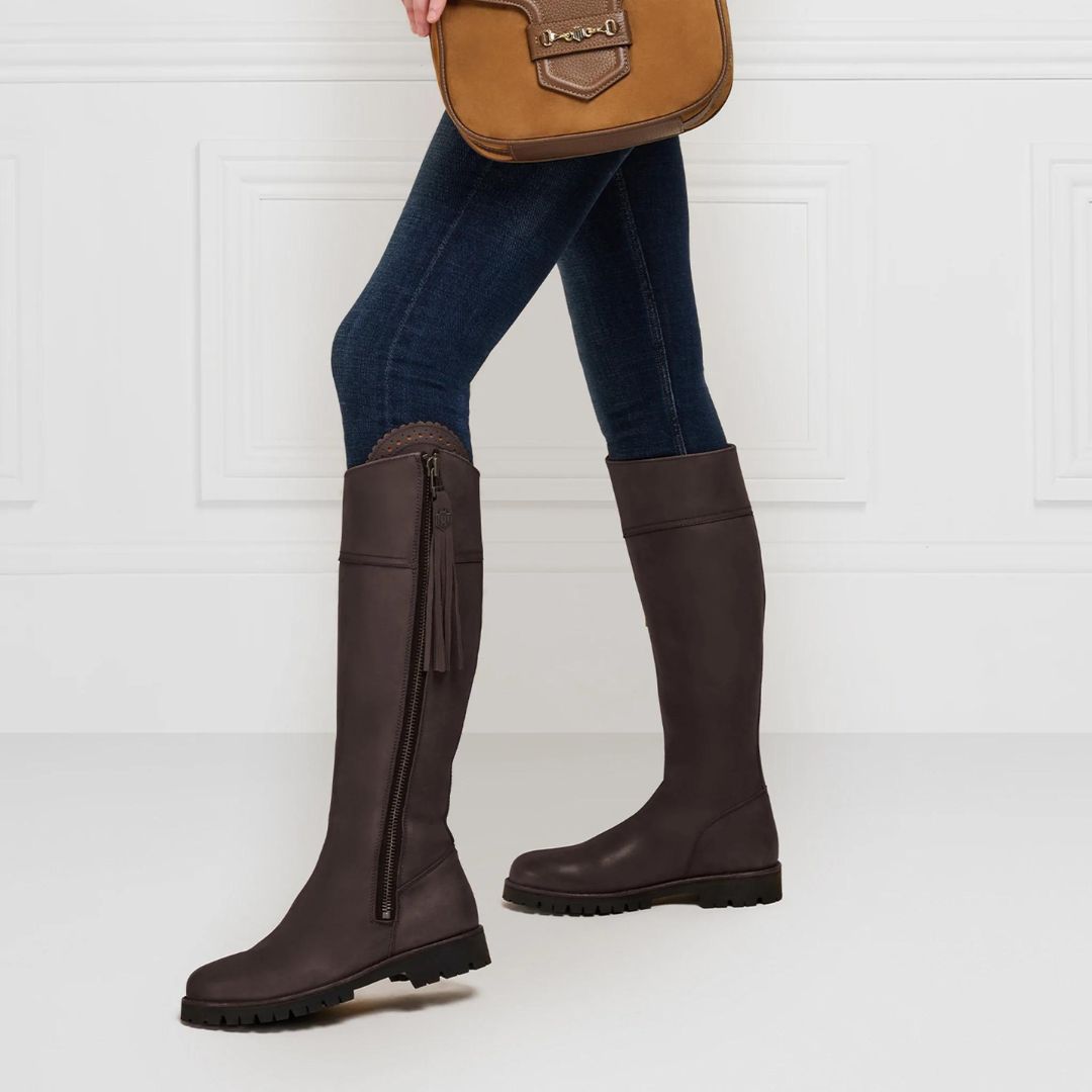 Fairfax & Favor Explorer Leather Boot in Mahogany - Sporting Fit