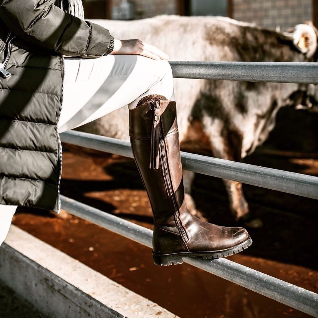 Fairfax & Favor Explorer Leather Boot in Mahogany