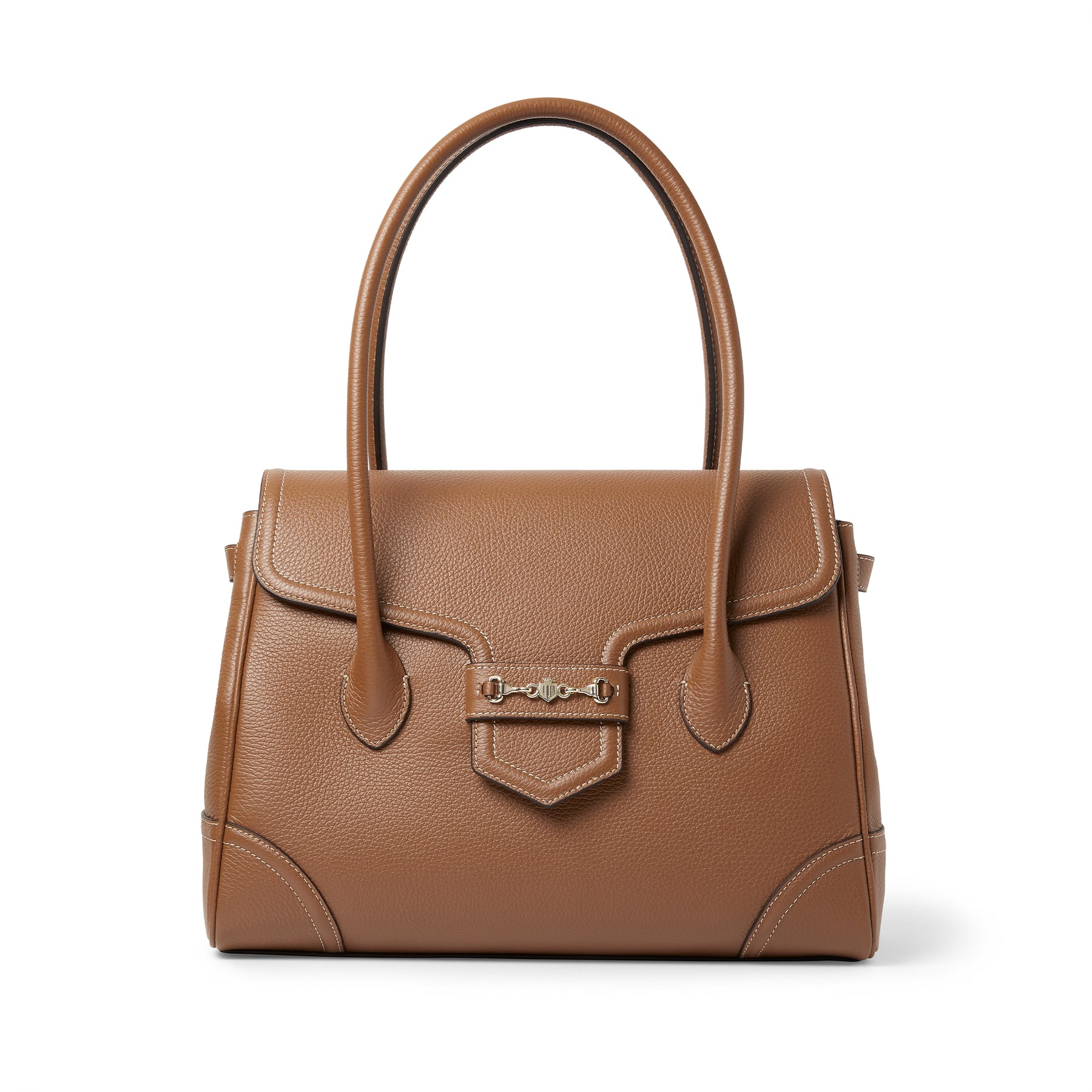 Fairfax & Favor Fitzwilliam Leather Tote Bag in Pebbled Tan