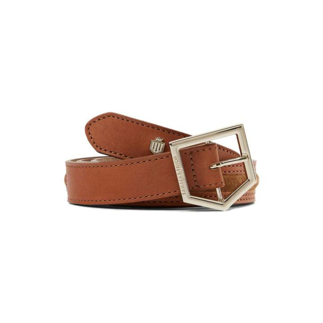 Fairfax & Favor Hampton Belt Leather & Suede in Tan