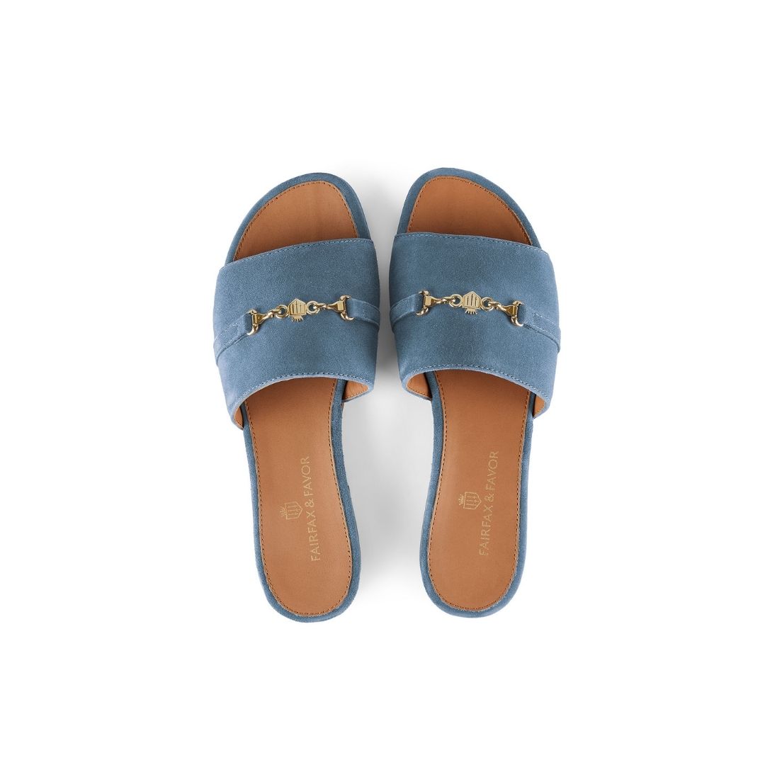 Fairfax & Favor Heacham Sandal in Cornflower Blue