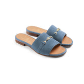 Fairfax & Favor Heacham Sandal in Cornflower Blue