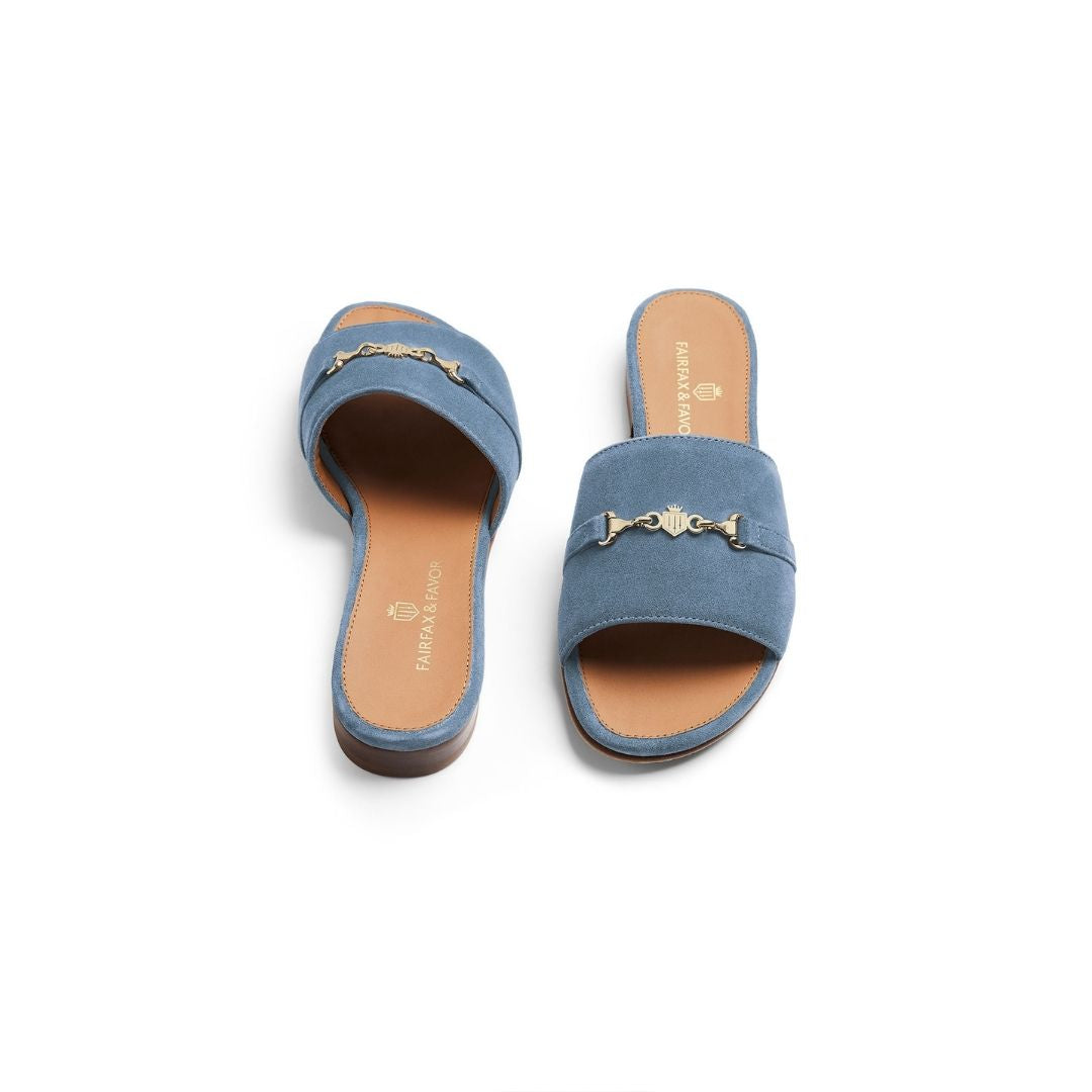 Fairfax & Favor Heacham Sandal in Cornflower Blue