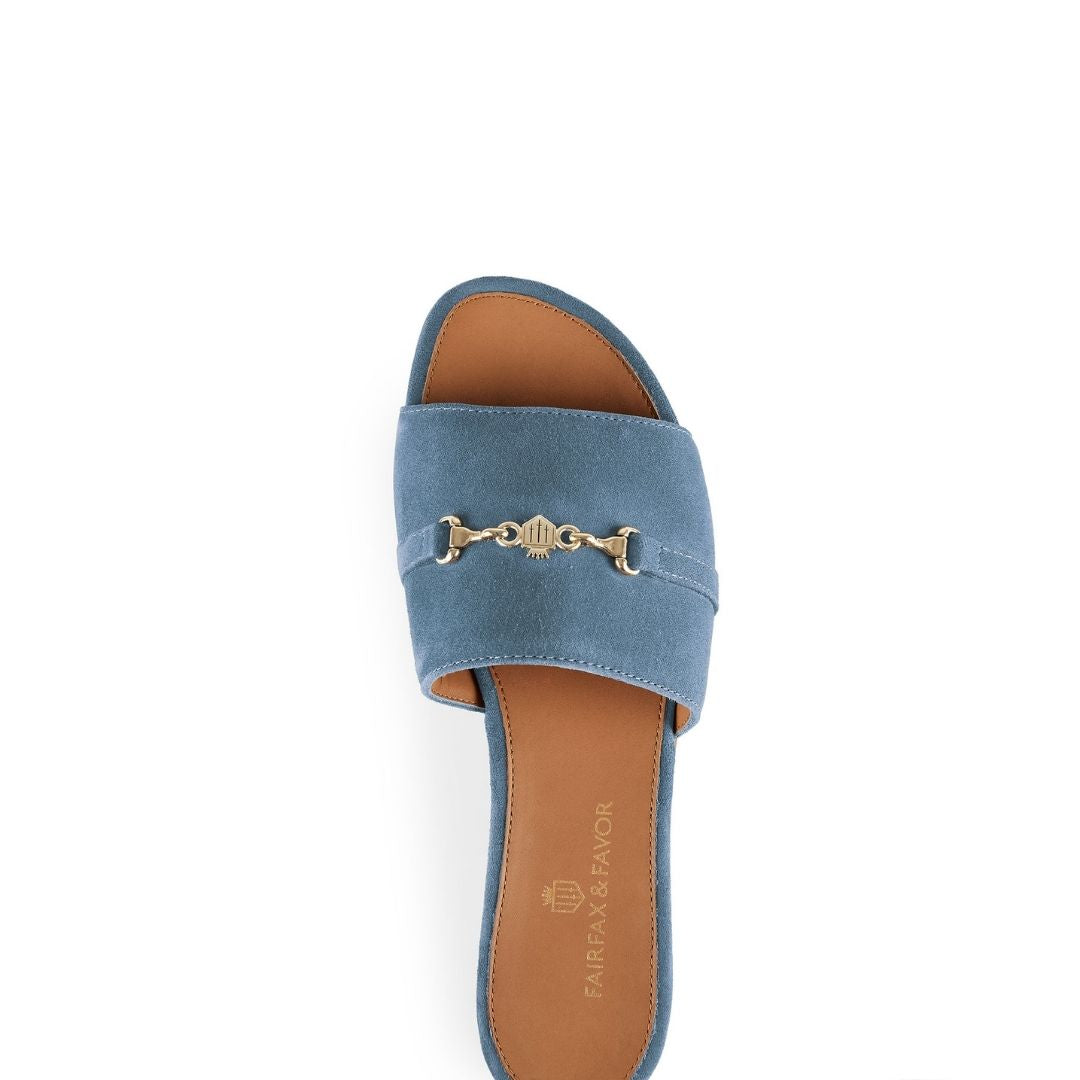 Fairfax & Favor Heacham Sandal in Cornflower Blue