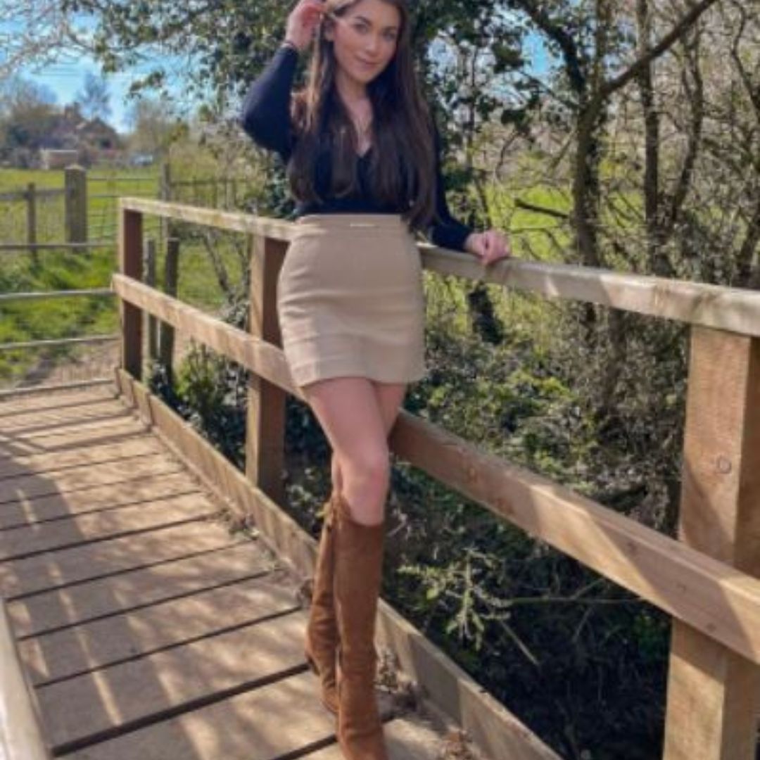 Fairfax & Favor Heeled Regina Suede Boot in Tan - Sporting Fit