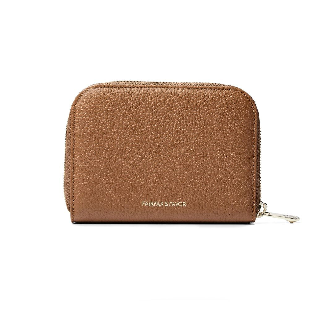 Fairfax & Favor Mini Salisbury Leather Purse in Tan
