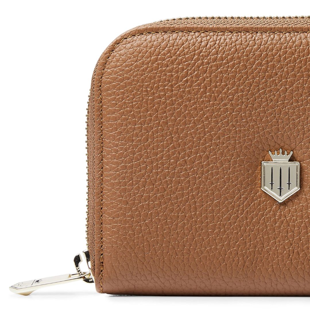 Fairfax & Favor Mini Salisbury Leather Purse in Tan