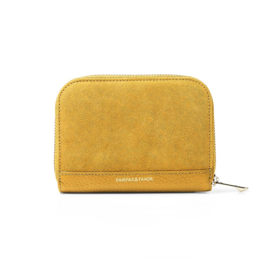 Fairfax & Favor Mini Salisbury Suede Purse in Mango