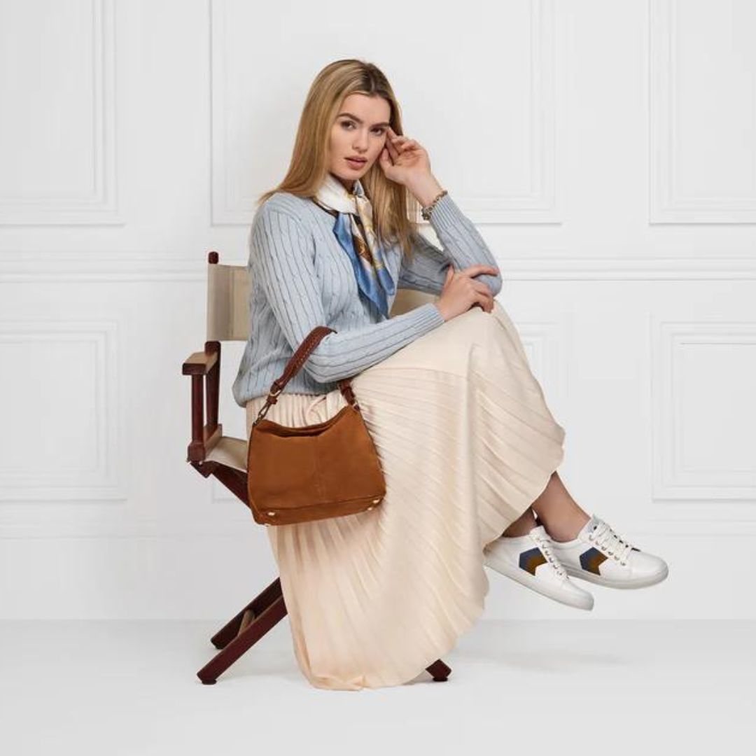 Fairfax & Favor Mini Tetbury Suede Tote Bag in Tan