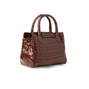 Fairfax & Favor Mini Windsor Leather Handbag in Conker Brown