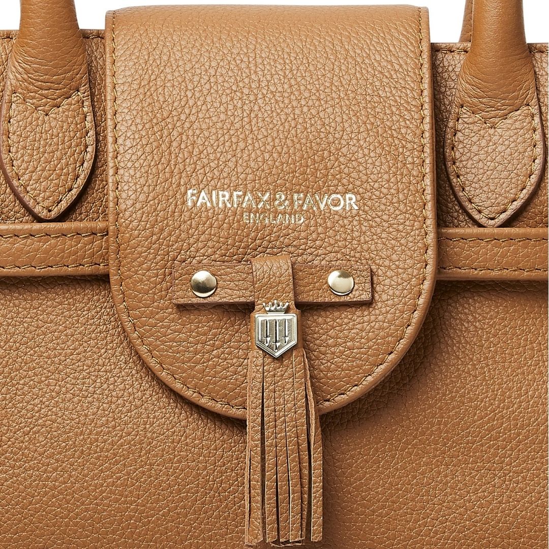 Fairfax & Favor Mini Windsor Leather Handbag in Tan