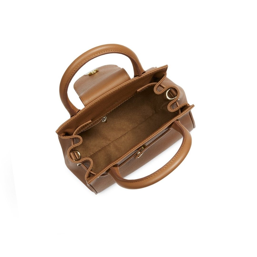 Fairfax & Favor Mini Windsor Leather Handbag in Tan