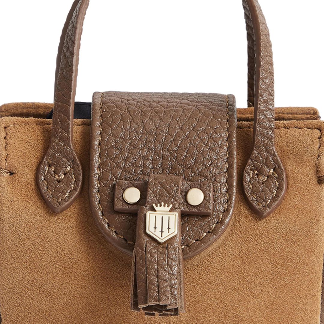 Fairfax & Favor Mini Windsor Shopping Tote Bag in Tan