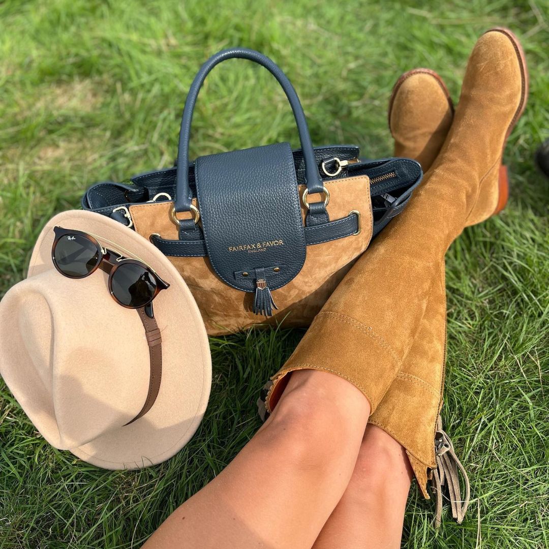 Fairfax & Favor Regina Suede Boot in Tan - Sporting Fit
